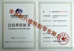 中国重机协会矿山机械分会会员证书
